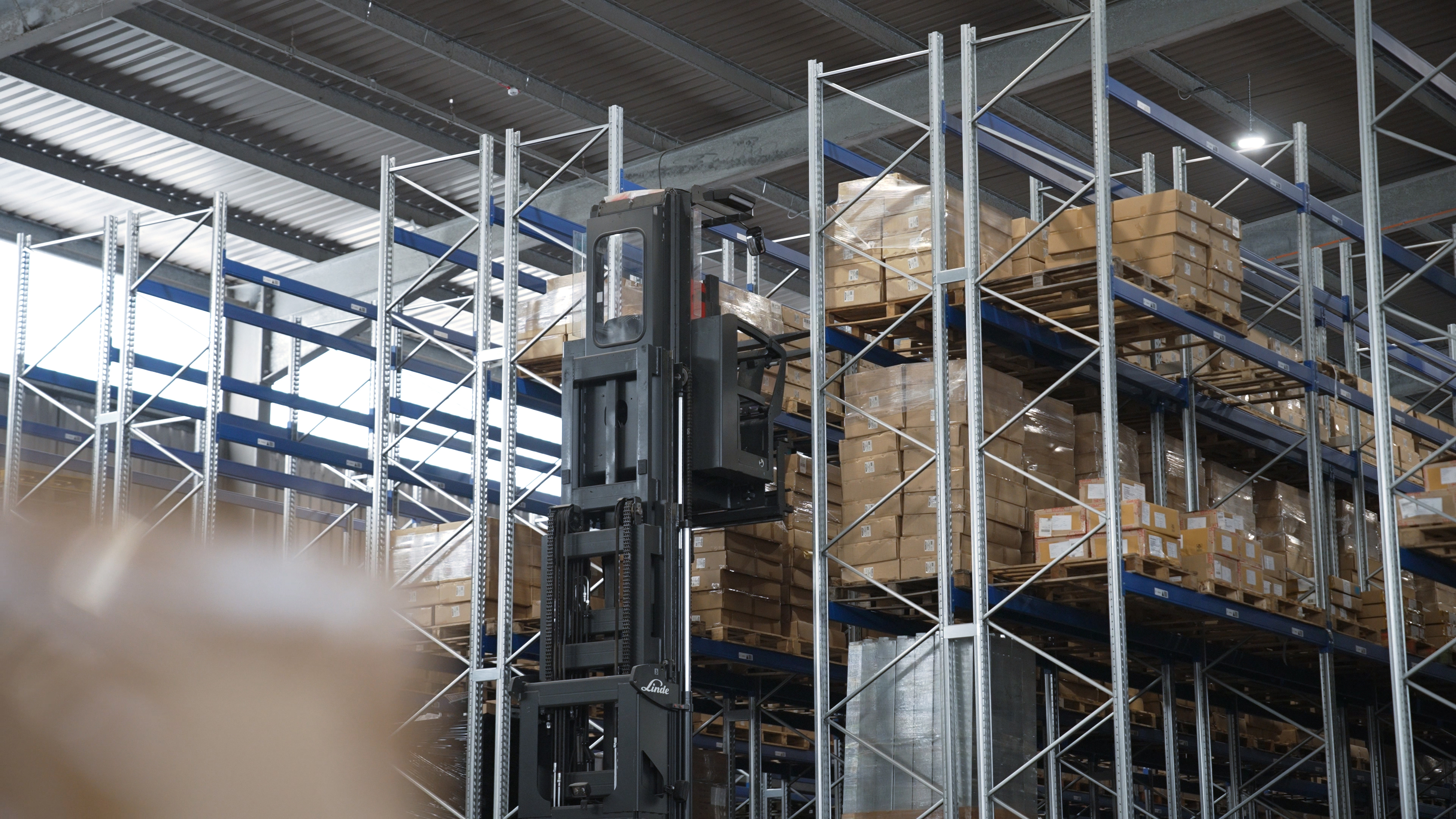 First GB racking and forklift